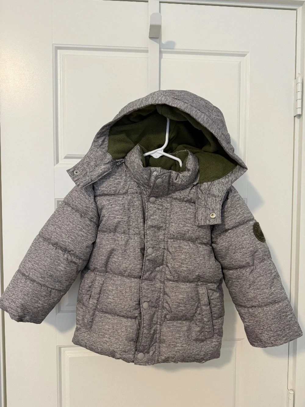Baby Gap Lined Puffer Jacket - Gray Marble